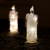 Luminous Christmas Acrylic Tears Electronic Candle Creation Holiday Gifts Present Scene Layout Restaurant Ornament