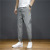 2021 New Lightweight Ice Silk Casual Pants Male Student Exercise Ankle-Tied Harem Pants Cropped Pants Men's Summer Pants