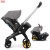 4 in 1 Baby Stroller Foldable Portable High Landscape Two-Way Baby Car Seat Stroller