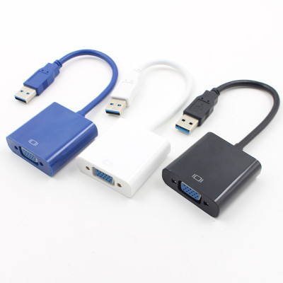 Factory Supply USB to VGA Conversion Wire USB to VGA Cable USB3.0 to VGA 1080P
