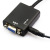 HDMI to VGA Convex Head with Chip HD to VGA Conversion Strip Line Nut HD to VGA with Audio Black