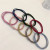 Japanese and Korean Geometric High Elastic Three-Layer Knotted Head Rope Base Base Rubber Band Hair Band All-Matching Hair Rope Hair Accessories for Women