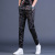 Summer Silky Ice Silk Anti-Wrinkle Men's Casual Pants Sweatpants Breathable Thin Printed Sports Trendy Light Luxury Cropped Pants