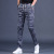 Spring and Summer Men's Casual Pants Slim Fit British Thin Plaid Men's Pants Blue All-Match Sports Pants Fashion Brand