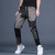 Summer Cool Casual Pants Men's Loose Korean Style Trendy Harem Pants Versatile Irregular Stitching Cropped Fashion Brand Pants