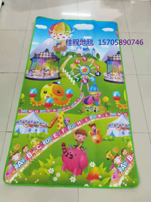 Cheap 0.25cm Single-Sided Children's Cartoon Puzzle Climbing Pad Picnic Mat Outdoor PE Mat Carpet without Bag