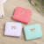 2024 New Solid Color Korean Style Minimalist Bowknot Women's Wallet PU Leather Zipper Simple Short Mini Clutch