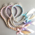 New Children's Diamond-Embedded Crown Long Braid Headband Girl Princess Sophia Double-Strand Braid Princess Anna Hair Accessories H