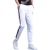 Fashion Brand White Pants Men's Embroidery Summer Sports Casual Korean Style Trendy Trousers Ankle-Tied Slim Fit Men's Ninth Pants