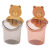 Bear Cake Towel Wall-Mounted Hug Storage Cup Adhesive Storage Wall-Mounted Cup Holder Draining Toothbrush Holder Bathroom Wall Sticker