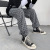 Autumn 2020 Casual Pants Neutral Men's and Women's Casual Black and White Retro Plaid Pants Fashion Brand Loose Tappered Trousers Straight