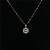 Titanium Steel Gold Six-Pointed Star Smart Necklace Zircon-Inlaid Pendant Fashion Ornament