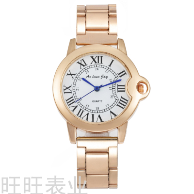 Cross-Border Hot Luxury Women's Quartz Watch Steel Band Roman Literal Classic Fashion Trend Women's Wrist Watch
