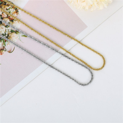 Gold and Silver Color Titanium Steel Necklace Girls' Temperament Wild Clavicle Necklace Necklace Non-Fading Fashion Necklace