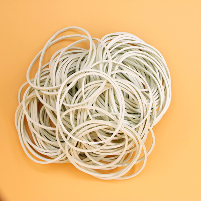Factory Wholesale Vietnam 50*1.4 White Environmental Protection Rubber Band Natural Rubber Rubber Band Elastic Band