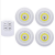 Switch Lights 1+3 Wireless Remote Control Cob Dimming Lamp Small Night Lamp