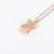 Tiktok Same Style Smart Bear Titanium Steel Necklace Internet Celebrity Ins18k Gold Personality All-Matching Short Clavicle Chain Jewelry