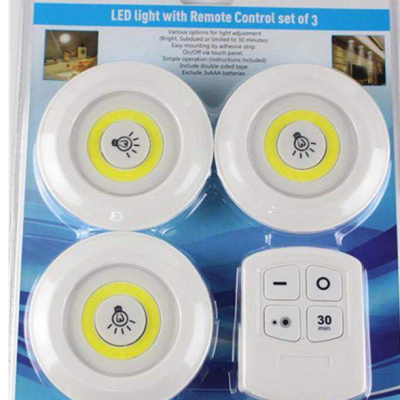 Switch Lights 1+3 Wireless Remote Control Cob Dimming Lamp Small Night Lamp