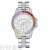 New Luxury Full Diamond Steel Belt Men's and Women's Watch Three Eyes Colorful Crystals Fashion Quartz Watch Wrist Watch