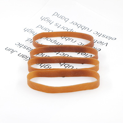 Wholesale 70*10 Natural Environmental Protection Rubber Band Industrial Widened Elastic Band Brown Rubber Band Natural Rubber Ring