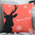 Customized Cotton and Linen Cartoon Printed Pillow Cotton and Linen Christmas Pillow Sofa Cushion Pillow
