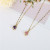 Gem Pendant Necklace Simple Titanium Steel Women's Clavicle Chain Women's Necklace Clavicle Chain Pendant