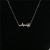 Personalized Heartbeat Frequency ECG Gold Titanium Steel Necklace Clavicle Chain Gift Ornament