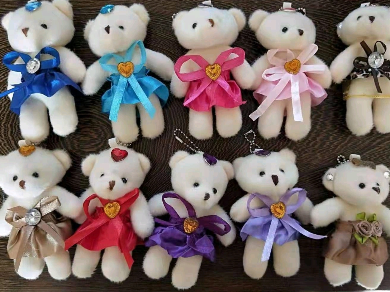 毛绒玩具公仔挂件小熊群熊包包挂件服装配饰赠品等