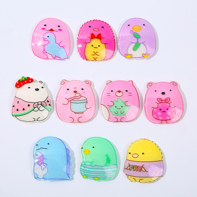 Cartoon Cute Animal Patch Korean Style Refridgerator Magnets DIY Children's Creative Fresh Toy Patch Decoration Accessories