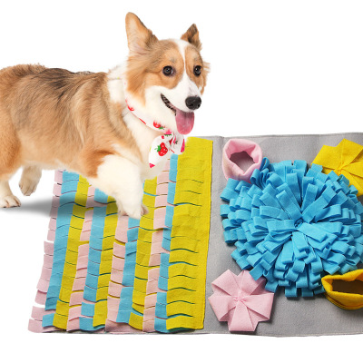 Factory Pet Foraging and Sniffing Mat Cat and Dog Consume Energy Slow Food Relieving Stuffy Training Blanket in Stock Wholesale
