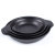 round Plate Dish Black Frosted Melamine Plate Melamine Imitation Porcelain Plastic Tableware Factory Direct in Stock Wholesale