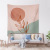 Internet Celebrity Iisn Nordic Background Fabric Tapestry Hanging Cloth Sofa Background Painting Morandi Color Tapestry Painting Home Decoration