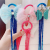 Korean Style Children's Colorful Thread for Braiding Hair Headwear Girls' Wig Small Braid Hair Accessories Baby Ice Princess Hair Rope Hair Ring
