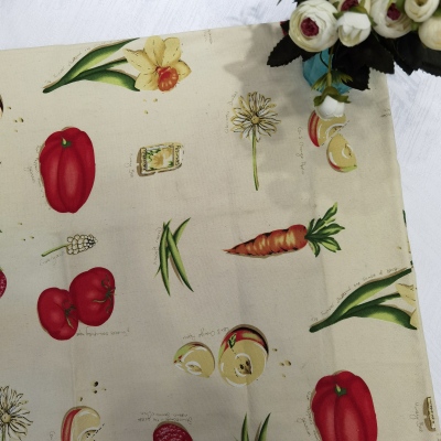Polyester Cotton Printed Heavy Weight Pastoral Fashion Geometry Pattern Tablecloth Canvas Tablecloth Fresh Dining Tablecloth