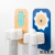 S84-Cute Life Fun Mop Clip Seamless Adhesive Mop Clip Cartoon Door Rear Storage Sticky Hook