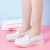 Hospital Nurse Shoes White Jelly Bottom Upgraded Version Wedge Hollow-out Breathable Soft Bottom White Shoes