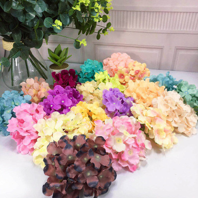 Hydrangea Flower Head Artificial Hydrangea Beautiful Silk Hy