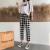 Cotton and Linen Cropped Pants Women's Summer Cotton and Linen Breathable Printed Loose Large Size Manufacturers Produce a Large Number of in Stock Wholesale