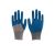 Spot Gray Blue Labor Protection Gloves 13-Pin Semi-Hanging Wrinkle Latex Labor Protection Gloves Ding Qing Labor Protection Oil-Proof Working Hand