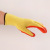 10-Pin Flat Hanging Wrinkle Labor Protection Gloves Yellow Labor Protection Latex Gloves Construction Site Protection Worker Gloves Wholesale