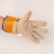 Yellow Rubber Velvet Cowhide Gloves Labor Protection Cotton Gloves with Rubber Dimples Customized Industrial Labor Insurance Rubber Latex Gloves