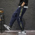 Fashion Brand Cargo Pants Jeans Men's Fashionable All-Match Loose Korean Style Trendy Harem Pants Handsome Ankle Banded Pants Sports Pants