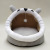 Internet Celebrity Cathouse Doghouse Removable and Washable Pet Supplies Winter Semi-Closed Warm Kennel Fleece-Lined round Pet Bed
