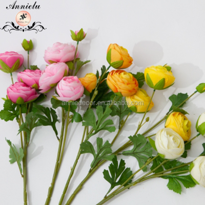 Blooming Yellow Rose, Wholesale Real Touch Silk Decorative A