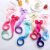 Spot Cross-Border Supply Children's Colorful Wig Hair Accessories Girls Bow Curly Hair Hairpin Party Performance Performance
