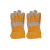Spot Yellow Glue White plus Cattle Leather Gloves Labor Protection Supplies Cattle Leather Gloves Warm Work Dipping Gloves Wholesale