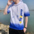 Men's T-shirt Summer 2021 Fashion Brand Simple Fashion Hooded Short Sleeve T-shirt Male Student Casual Loose Print T-shirt