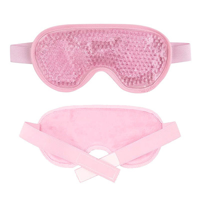 Factory Wholesale Ice Compress Condensate Beads Eye Mask Summer Gel Ice Bag Eye Mask PVC Sleep Lunch Break Cool Eye Shield