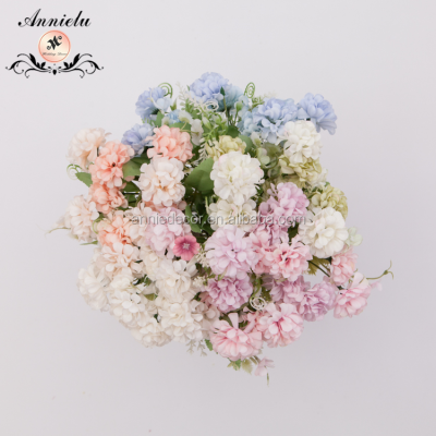 Silk Hydrangea Heads with Stems Artificial Flowers for Weddi