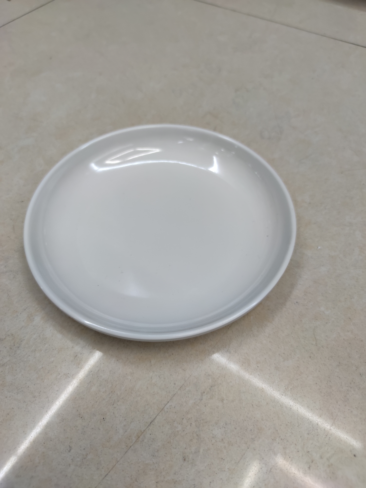 密胺餐具仿瓷烤肉串盘圆形浅盘酒店用品